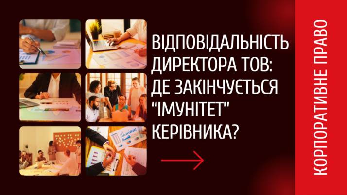 Відповідальність директора ТОВ: де закінчується “імунітет” керівника?