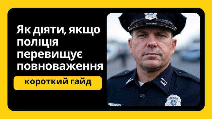 Як діяти, якщо поліція перевищує повноваження