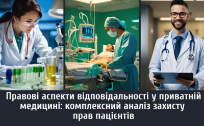 Правові аспекти відповідальності у приватній медицині: комплексний аналіз захисту прав пацієнтів