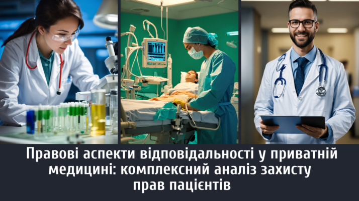 Правові аспекти відповідальності у приватній медицині: комплексний аналіз захисту прав пацієнтів