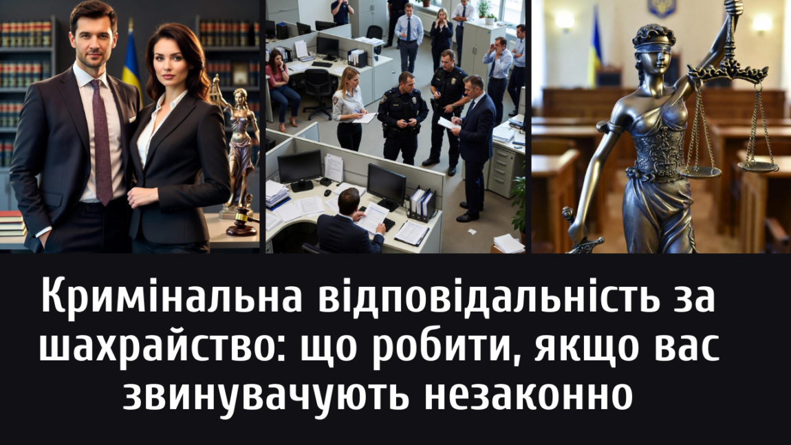 Кримінальна відповідальність за шахрайство: що робити, якщо вас звинувачують незаконно