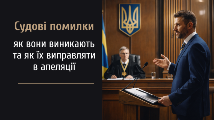 Судові помилки: як вони виникають та як їх виправляти в апеляції