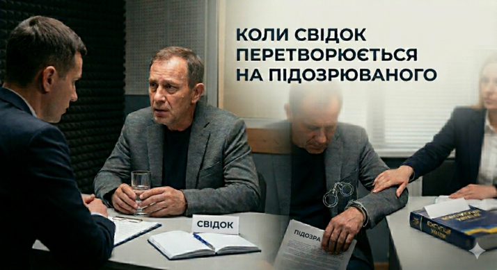 Коли свідок стає підозрюваним: реальні ризики та як їх уникнути