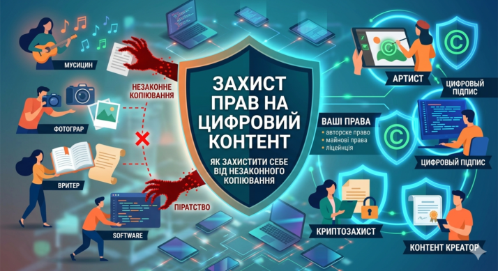 Право на цифровий контент: як захистити себе від незаконного копіювання