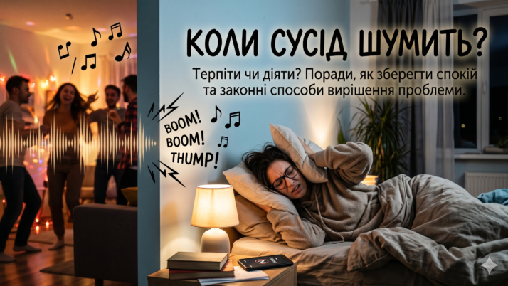 Коли сусід шумить: що робити, щоб не опинитись крайнім